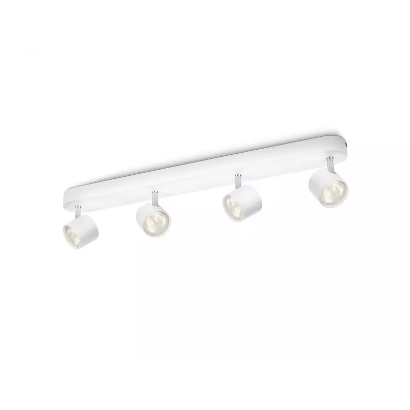 Philips Star 562443116 4x4,5W LED-spotlamp wit 2700K