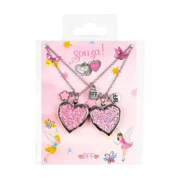 Souza! vriendschapsketting set voor meisjes, 2 stuks BFF-harten