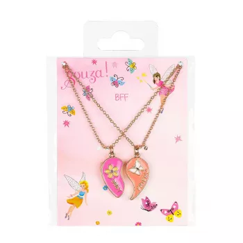 Souza! vriendschapsketting set voor meisjes, 2 stuks, BFF-hart, beste vriendin