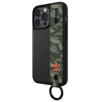 Adidas OR Hand Strap Case voor iPhone 13 Pro/13 6,1 inch zwart-groen