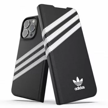 Adidas Originals Booklet Case PU voor iPhone 13 Pro / 13 6,1 inch zwart/wit