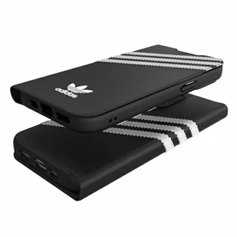 Adidas Originals Booklet Case PU voor iPhone 13 Pro / 13 6,1 inch zwart/wit
