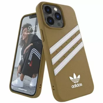 Adidas OR Moulded PU iPhone 13 Pro Case beige-goud 47806