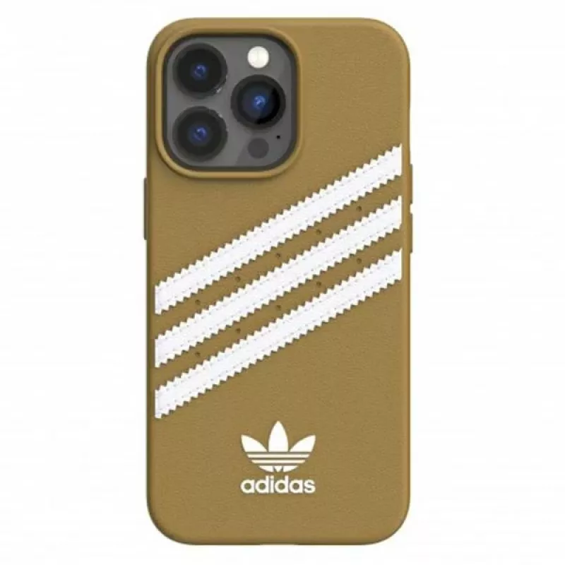 Adidas OR Moulded PU iPhone 13 Pro Case beige-goud 47806