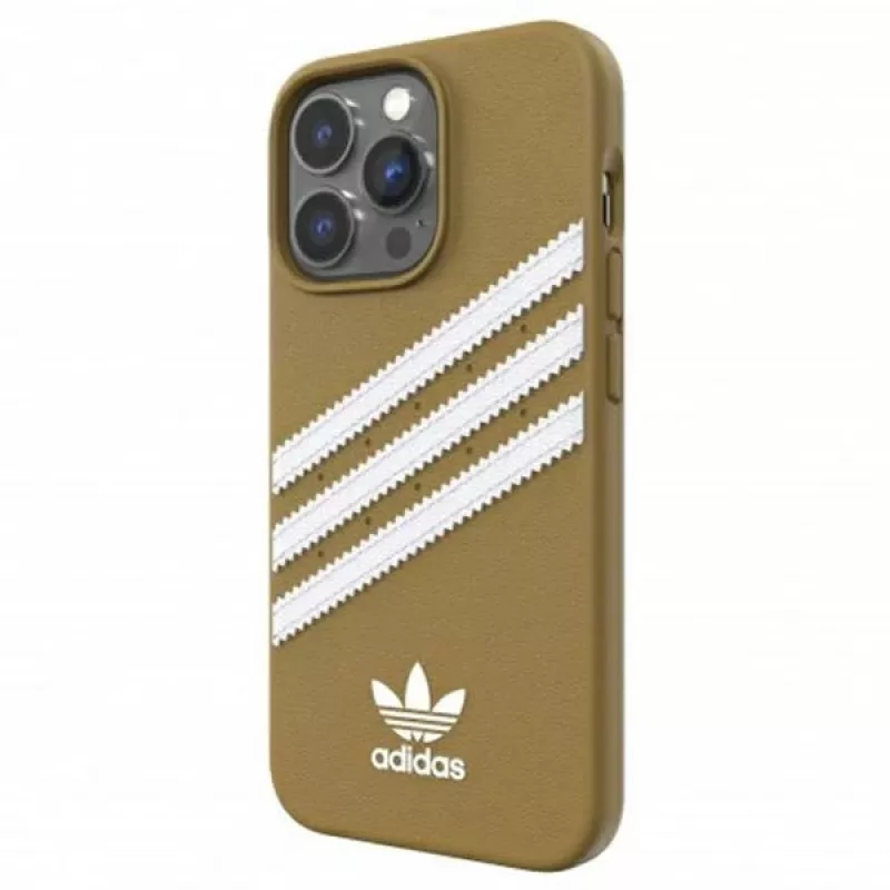 Adidas OR Moulded PU iPhone 13 Pro Case beige-goud 47806