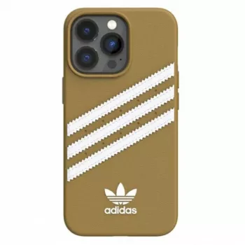 Adidas Originals Moulded PU Case voor iPhone 13 Pro Max 6,7 inch beige-goud