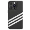 Adidas Originals OR Booklet Case PU voor iPhone 14 Pro zwart/wit