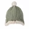 Lodger dubbellaagse winter fleece muts Elm Sage Green 1-2 jaar