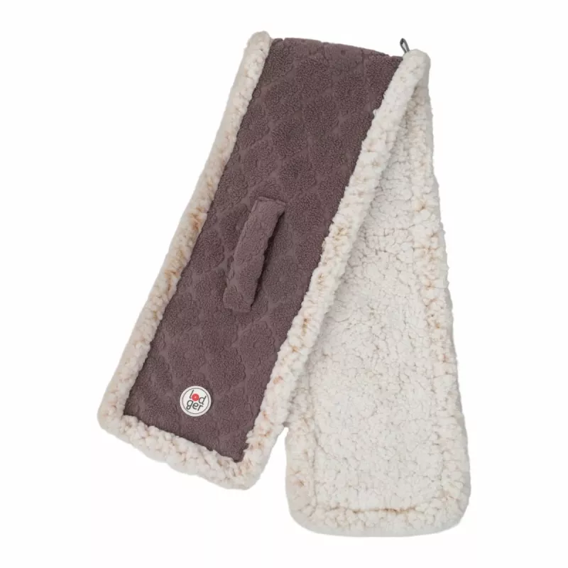 Lodger dubbellaagse fleece nekwarmer mauve