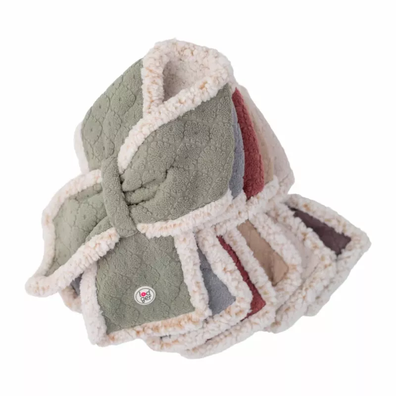Lodger dubbellaagse fleece nekwarmer mauve