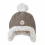 Lodger dubbellaagse winter fleece muts bruin Buffalo 1-2 jaar