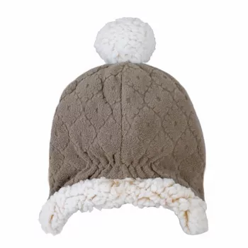 Lodger dubbellaagse winter fleece muts bruin Buffalo 1-2 jaar