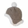 Lodger dubbellaagse winter fleece muts bruin Buffalo 1-2 jaar