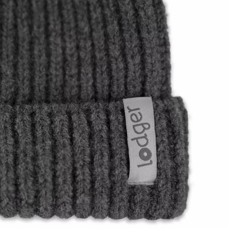 Lodger babymuts van 100% merinowol Graphite Pigeon 6-12 mnd