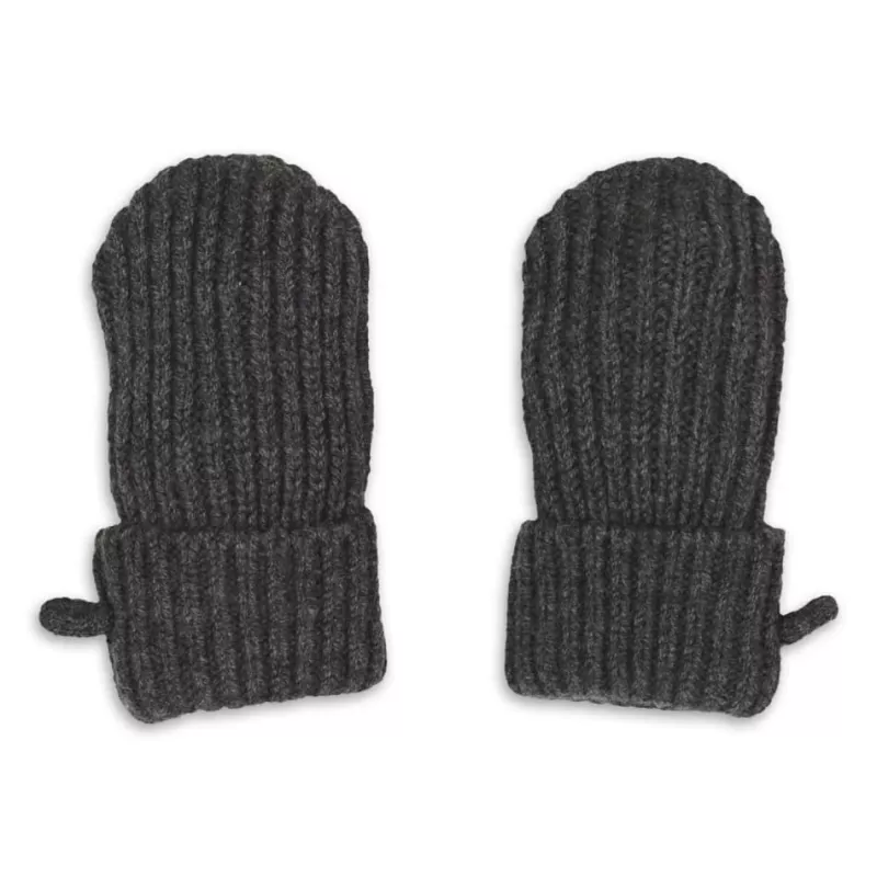 Lodger babyhandschoenen van 100% merinowol Graphite Pigeon 0-12 mnd