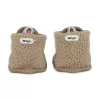 Lodger teddy fleece beige babyslofjes 3-6 maanden