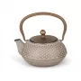 Bredemeijer Jiangxi 0,7L Gietijzeren Theepot Beige met RVS Theezeef 153203