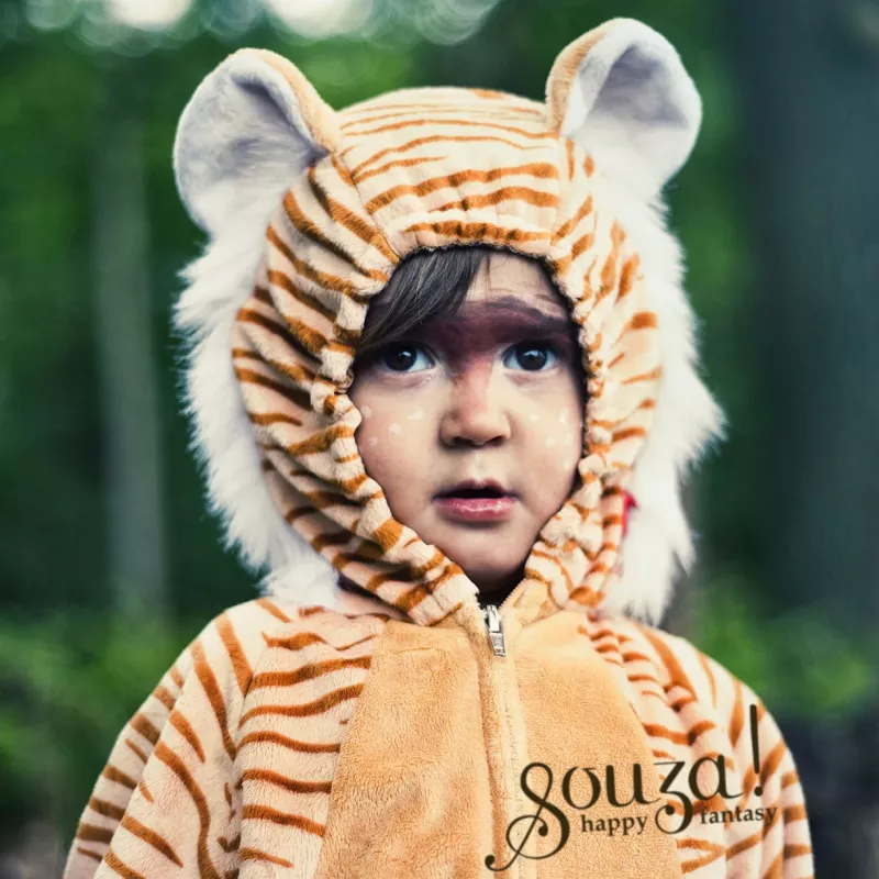 Souza! kigurumi kostuum jumpsuit Timmy de Tijger voor kinderen, 6 jaar (100799)