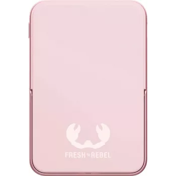 FRESH'N'REBEL draadloze inductieve oplader 5000 mAh pastelroze