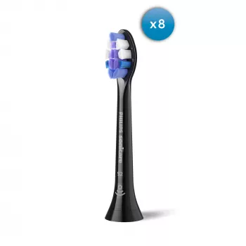 Philips Sonicare S2 Sensitive HX6058 extra borstelkoppen 8-pack zwart