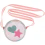 Souza! Eloise glitter schoudertas voor kinderen met hart- en sterapplicaties, roze