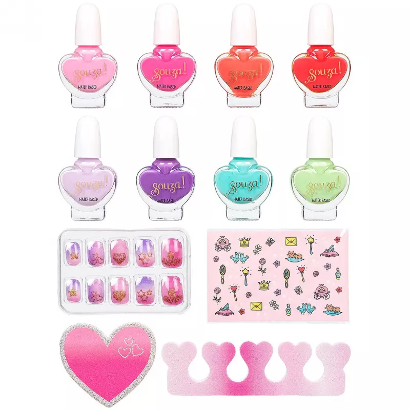 Souza Princess nagellakken en accessoires set 12-delig 107130