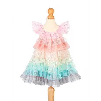 Souza! Fenne regenboog prinses tulejurk kostuum voor meisjes 3-4 jaar
