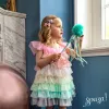 Souza! Fenne regenboog prinses tulejurk kostuum voor meisjes 3-4 jaar
