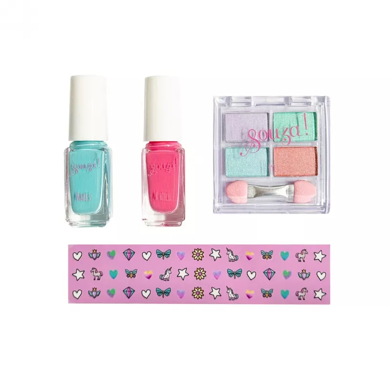 Souza! Kinder make-up en nagelstyling set 4-delig eenhoorn