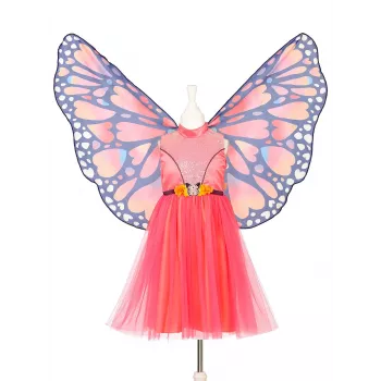 Souza! Papillon vlinder kostuum jurk en vleugels 8-10 jaar