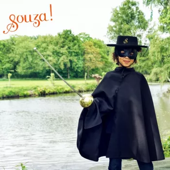 Souza! Musketier Cape en Masker Kostuumset Vega 4-8 jaar