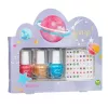 SOUZA! Galaxy kinder-nagellak-set - 3 waterbasis, peel-off nagellakken met stickers