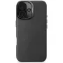 Decoded Leren Achtercover voor Apple iPhone 16 - Zwart