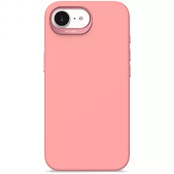 Decoded AntiMicrobial Siliconen Achtercover voor iPhone 16e / 17e met MagSafe - Bubble Gum