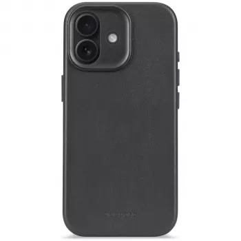 Decoded Leren Achtercover voor Apple iPhone 17 Zwart