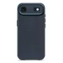 Decoded Leather Backcover voor iPhone 17 Air met MagSafe - Navy Shadow