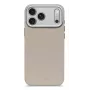 Decoded leren achterkant hoesje voor iPhone 17 Pro Max MagSafe-compatibel Solid Clay
