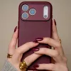 Decoded Leather Backcover voor iPhone 17 Pro Max met MagSafe - Dark Ruby