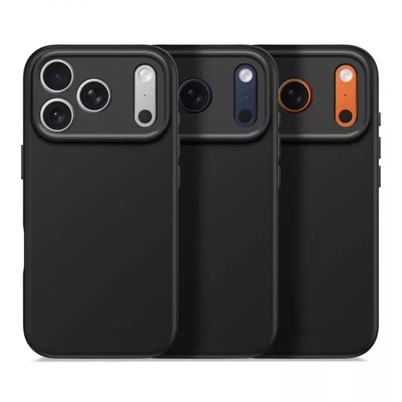 Decoded AntiMicrobial Silicone Back Cover voor iPhone 17 Pro met MagSafe (Phantom Black)