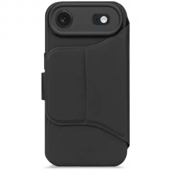 Decoded Silicone Detachable Wallet voor iPhone 17 Air Phantom Black