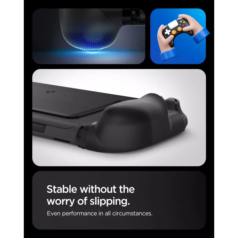 Spigen Dual Grip case voor Nintendo Switch 2 - zwart