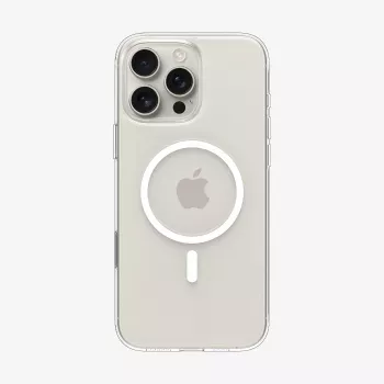 Spigen Thin Fit T Mag MagSafe case voor iPhone 16 Pro, clear/wit