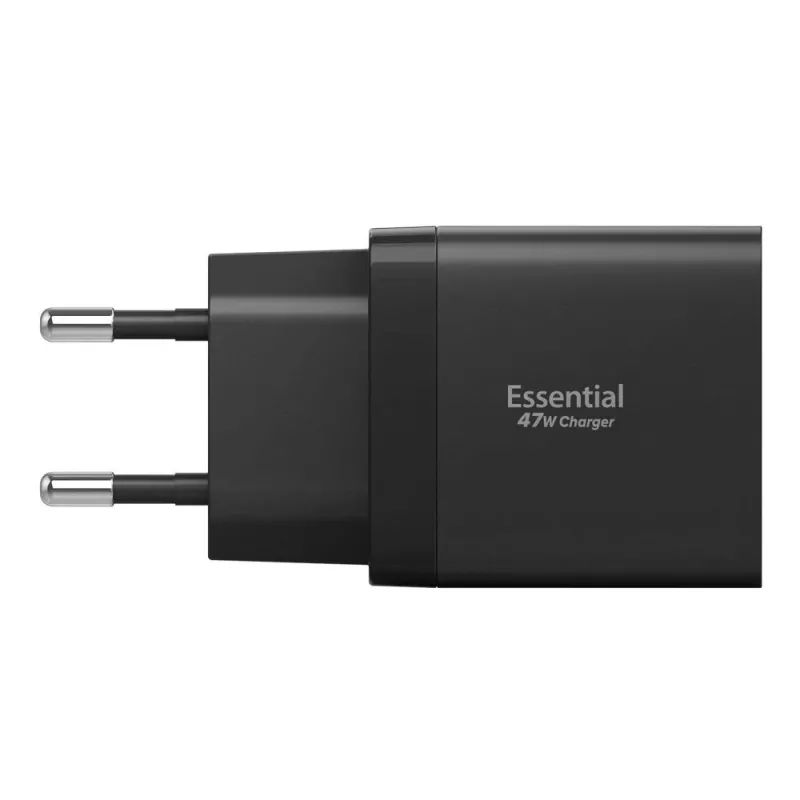 SPIGEN ESSENTIAL EE472EU 2-poorts netwerkoplader 47W zwart