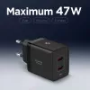 SPIGEN ESSENTIAL EE472EU 2-poorts netwerkoplader 47W zwart