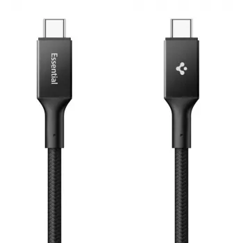 Spigen EB10010CC Essential USB-C naar USB-C kabel 100W 1m zwart