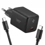 Spigen EE451EU Essential 1-PORT netwerkoplader 45W + Type-C-kabel zwart
