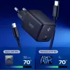 Spigen EE451EU Essential 1-PORT netwerkoplader 45W + Type-C-kabel zwart