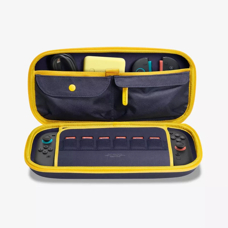 Spigen Nano Pop Pro pouch voor Nintendo Switch 2 - Blueberry Navy