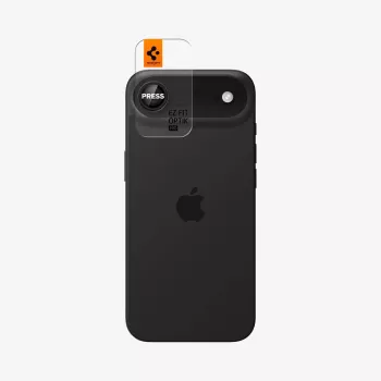 Spigen Optik Pro Glas.tR EZ Fit camerabescherming 2-pack voor iPhone Air, zwart, AGL09863