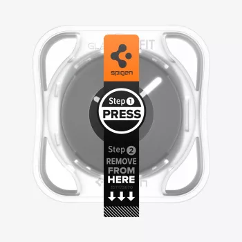 Spigen Glas.TR EZ Fit gehard glas schermbescherming voor Samsung Galaxy Watch 44 mm (2-pack) - transparant